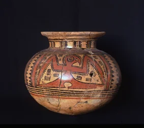 Vaso funerario con collare, fase Cubita (500-600 d.C.)